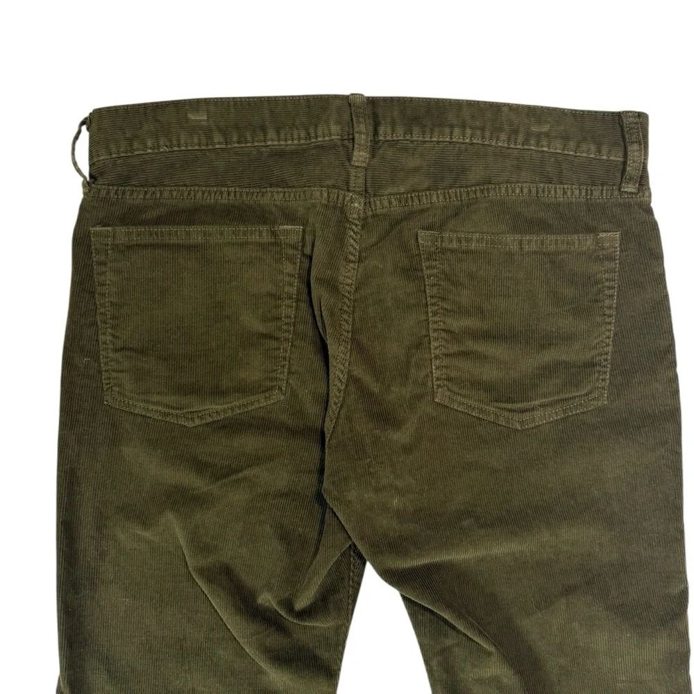 J. Crew Dark Green Corduroy Pants. Size 34x30
